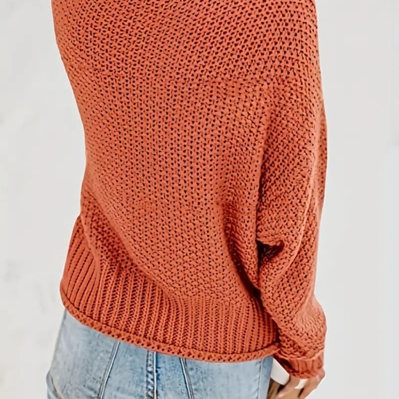 🆕️ Turtleneck Loose Oversized Chunky Knitted Sweater - Picture 4 of 6